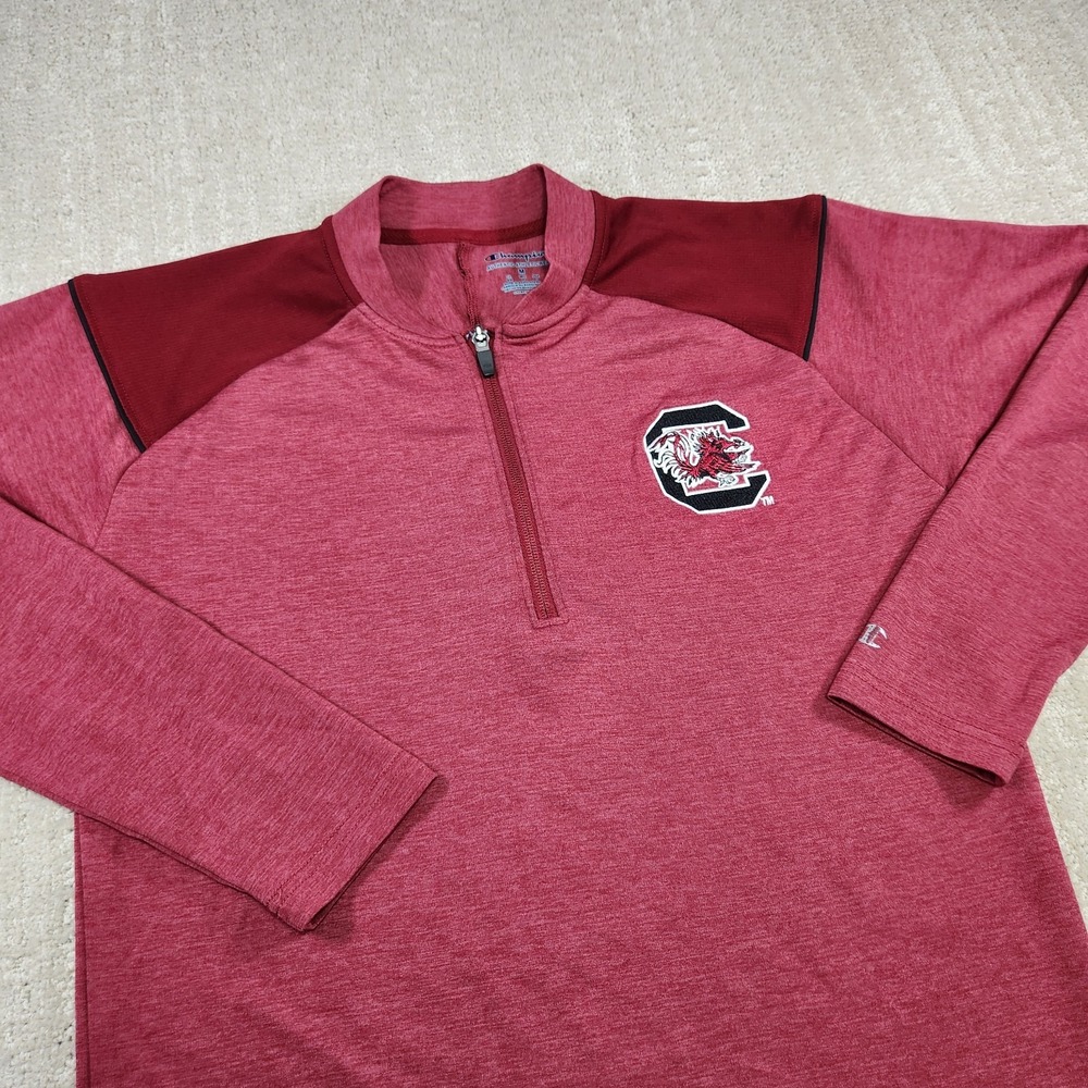 South Carolina Gamecocks Pullover Men Medium Champion Sweatshirt Stretch Woven